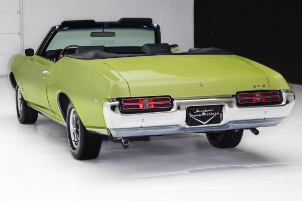 For Sale Used 1969 Pontiac GTO Convertible 4-Speed Build Sheet | American Dream Machines Des Moines IA 50309