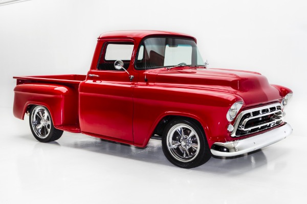 For Sale Used 1957 Chevrolet Pickup SHOW TRUCK, AC, AIR RIDE | American Dream Machines Des Moines IA 50309