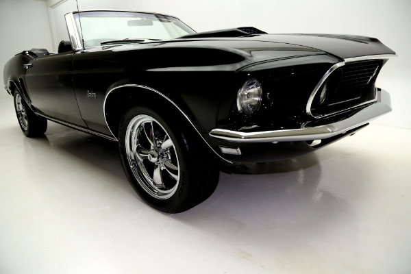 For Sale Used 1969 Ford Mustang Convertible Triple black 302 Auto | American Dream Machines Des Moines IA 50309