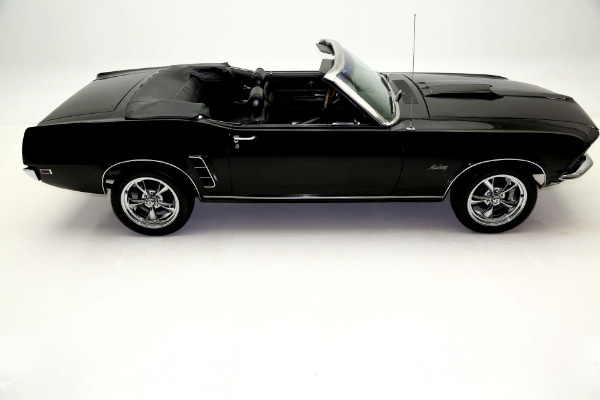 For Sale Used 1969 Ford Mustang Convertible Triple black 302 Auto | American Dream Machines Des Moines IA 50309