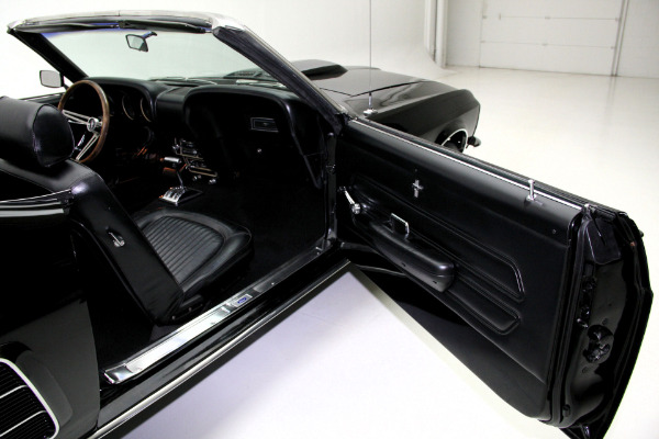 For Sale Used 1969 Ford Mustang Convertible Triple black 302 Auto | American Dream Machines Des Moines IA 50309