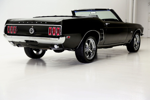 For Sale Used 1969 Ford Mustang Convertible Triple black 302 Auto | American Dream Machines Des Moines IA 50309