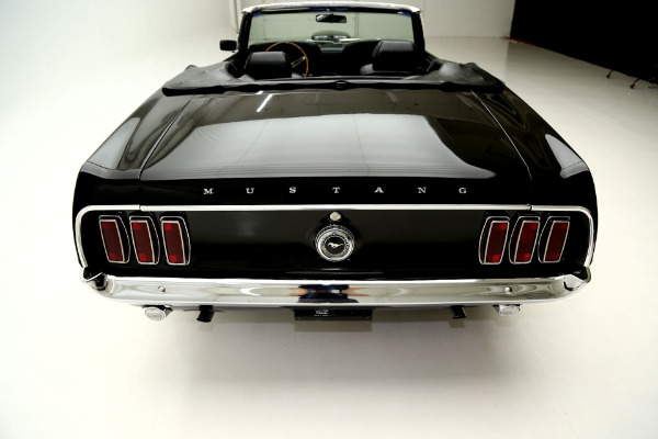 For Sale Used 1969 Ford Mustang Convertible Triple black 302 Auto | American Dream Machines Des Moines IA 50309