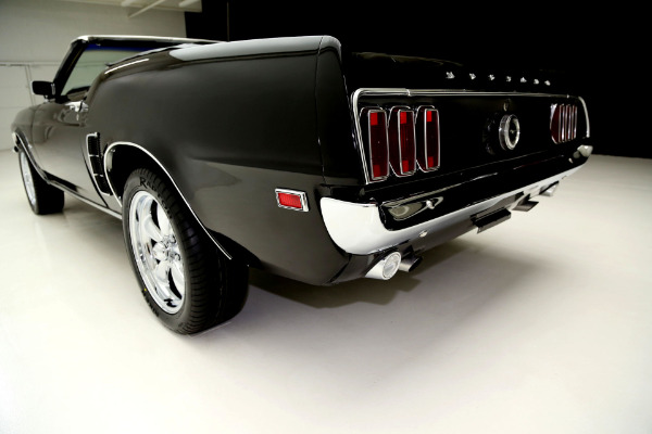 For Sale Used 1969 Ford Mustang Convertible Triple black 302 Auto | American Dream Machines Des Moines IA 50309