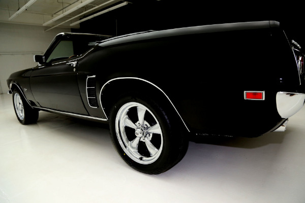For Sale Used 1969 Ford Mustang Convertible Triple black 302 Auto | American Dream Machines Des Moines IA 50309