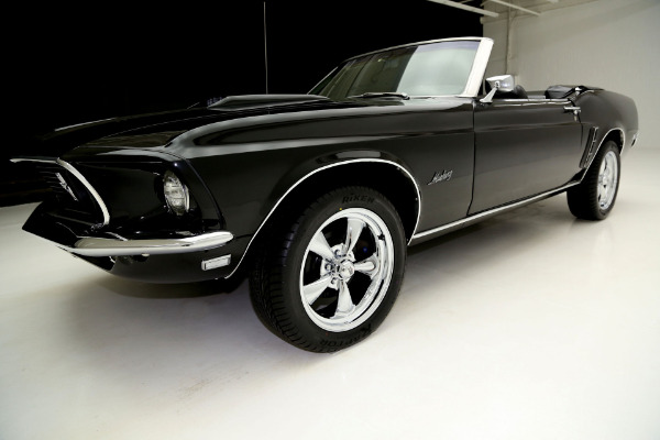 For Sale Used 1969 Ford Mustang Convertible Triple black 302 Auto | American Dream Machines Des Moines IA 50309