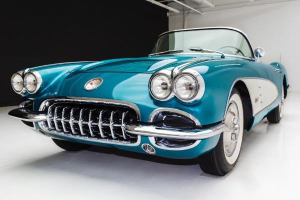 For Sale Used 1958 Chevrolet Corvette Rare Regal Turquoise | American Dream Machines Des Moines IA 50309