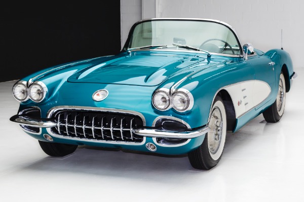 For Sale Used 1958 Chevrolet Corvette Rare Regal Turquoise | American Dream Machines Des Moines IA 50309