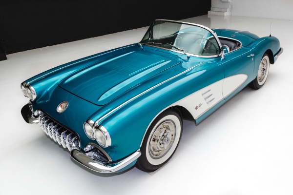 For Sale Used 1958 Chevrolet Corvette Rare Regal Turquoise | American Dream Machines Des Moines IA 50309