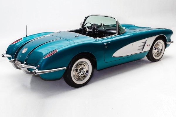 For Sale Used 1958 Chevrolet Corvette Rare Regal Turquoise | American Dream Machines Des Moines IA 50309