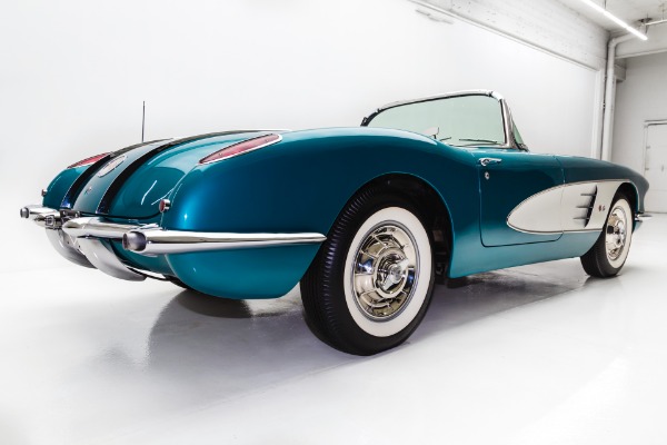 For Sale Used 1958 Chevrolet Corvette Rare Regal Turquoise | American Dream Machines Des Moines IA 50309