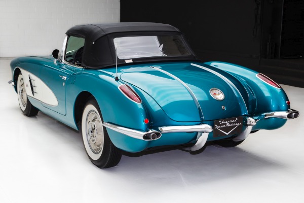 For Sale Used 1958 Chevrolet Corvette Rare Regal Turquoise | American Dream Machines Des Moines IA 50309