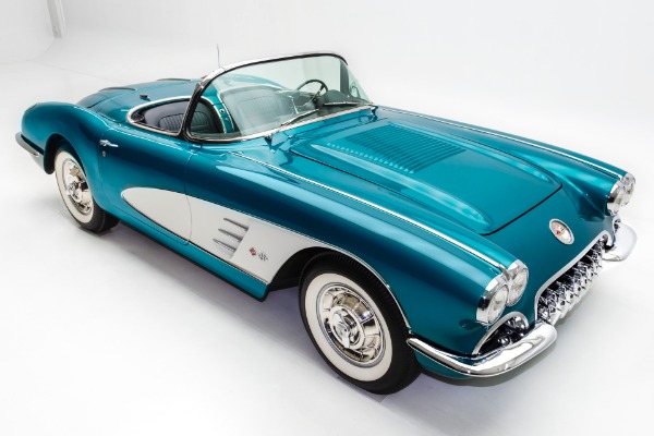 For Sale Used 1958 Chevrolet Corvette Rare Regal Turquoise | American Dream Machines Des Moines IA 50309