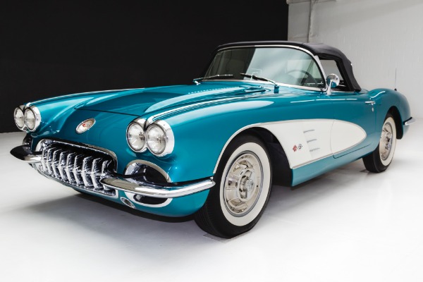 For Sale Used 1958 Chevrolet Corvette Rare Regal Turquoise | American Dream Machines Des Moines IA 50309