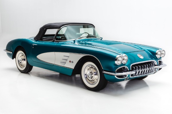 For Sale Used 1958 Chevrolet Corvette Rare Regal Turquoise | American Dream Machines Des Moines IA 50309