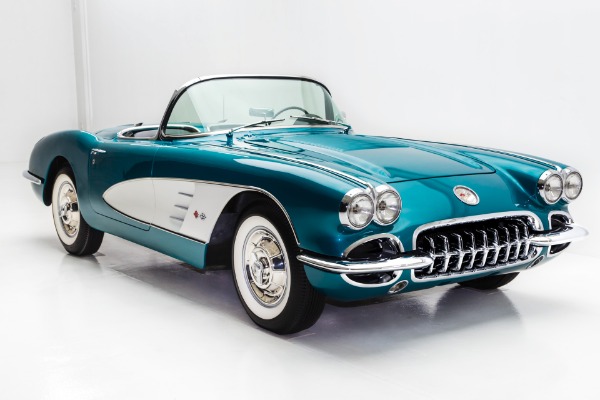 For Sale Used 1958 Chevrolet Corvette Rare Regal Turquoise | American Dream Machines Des Moines IA 50309