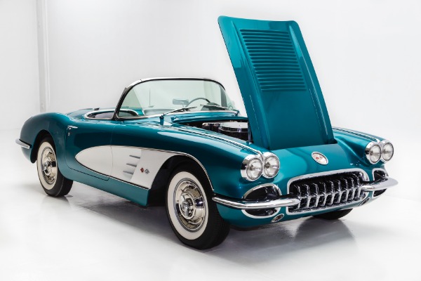 For Sale Used 1958 Chevrolet Corvette Rare Regal Turquoise | American Dream Machines Des Moines IA 50309