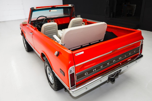 For Sale Used 1971 Chevrolet K5 Blazer 4x4 Orange Crush AC | American Dream Machines Des Moines IA 50309