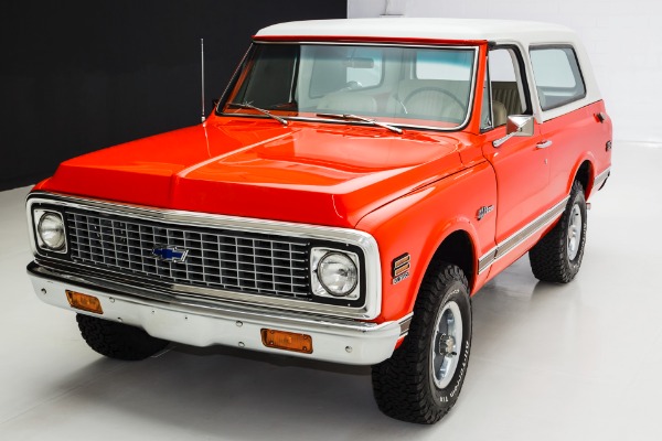 For Sale Used 1971 Chevrolet K5 Blazer 4x4 Orange Crush AC | American Dream Machines Des Moines IA 50309