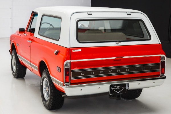 For Sale Used 1971 Chevrolet K5 Blazer 4x4 Orange Crush AC | American Dream Machines Des Moines IA 50309