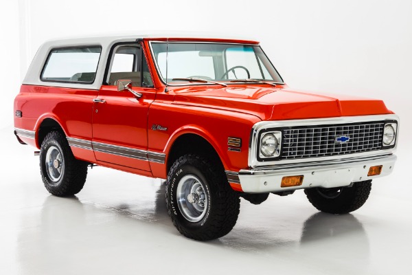 For Sale Used 1971 Chevrolet K5 Blazer 4x4 Orange Crush AC | American Dream Machines Des Moines IA 50309