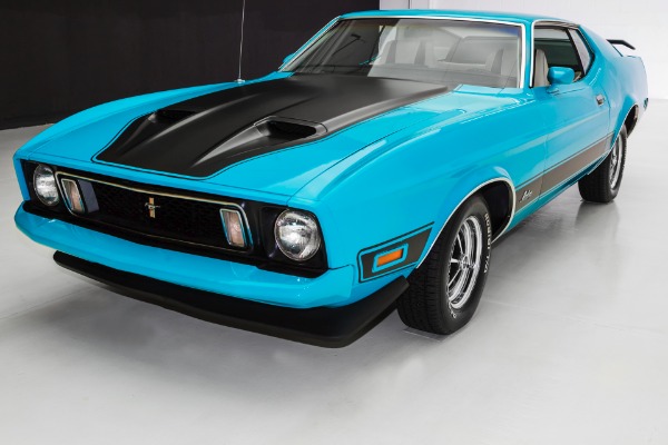 For Sale Used 1973 Ford Mustang Mach 1, New Chrome Magnums | American Dream Machines Des Moines IA 50309