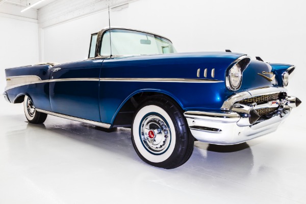 For Sale Used 1957 Chevrolet Bel Air Deep Blue, Power Pack 283 | American Dream Machines Des Moines IA 50309