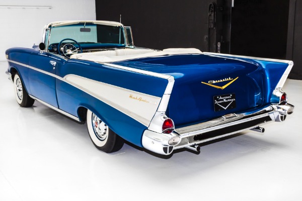 For Sale Used 1957 Chevrolet Bel Air Deep Blue, Power Pack 283 | American Dream Machines Des Moines IA 50309