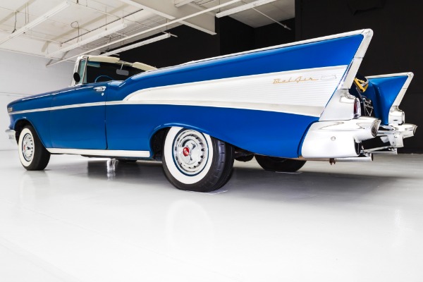 For Sale Used 1957 Chevrolet Bel Air Deep Blue, Power Pack 283 | American Dream Machines Des Moines IA 50309