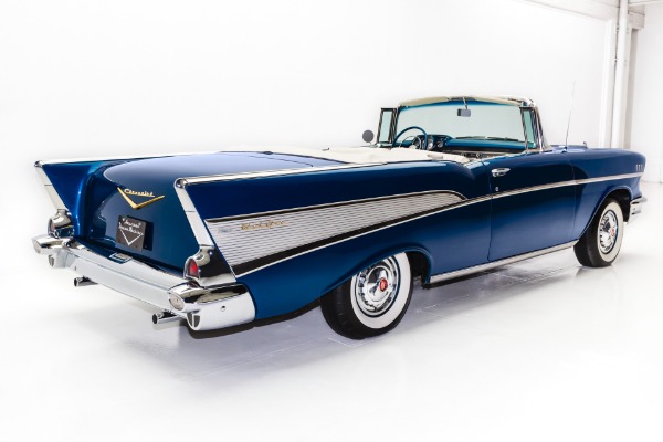 For Sale Used 1957 Chevrolet Bel Air Deep Blue, Power Pack 283 | American Dream Machines Des Moines IA 50309