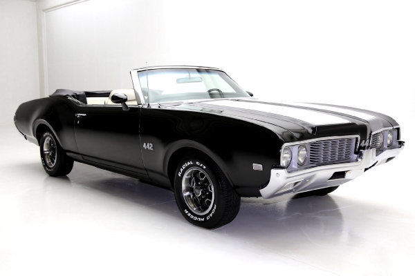 For Sale Used 1969 Oldsmobile Cutlass 442 Real 442 black | American Dream Machines Des Moines IA 50309
