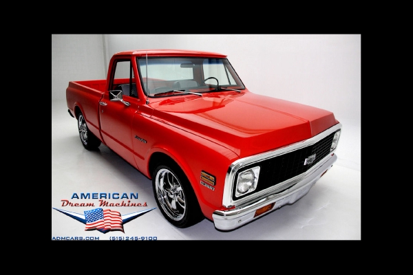 For Sale Used 1972 Chevrolet C10 Shortbox Pickup Pickup houndstooth | American Dream Machines Des Moines IA 50309