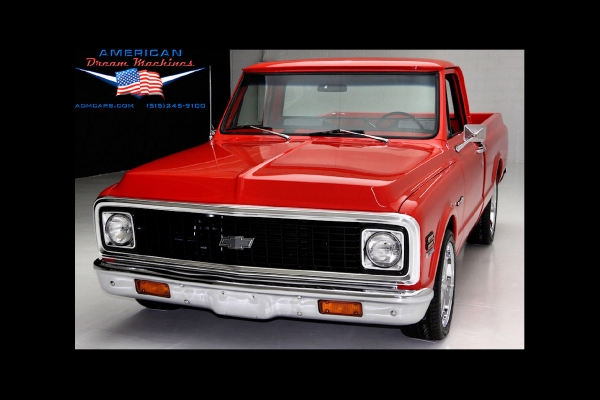 For Sale Used 1972 Chevrolet C10 Shortbox Pickup Pickup houndstooth | American Dream Machines Des Moines IA 50309