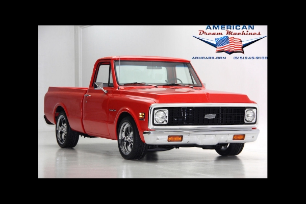 For Sale Used 1972 Chevrolet C10 Shortbox Pickup Pickup houndstooth | American Dream Machines Des Moines IA 50309