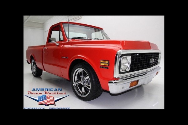 For Sale Used 1972 Chevrolet C10 Shortbox Pickup Pickup houndstooth | American Dream Machines Des Moines IA 50309