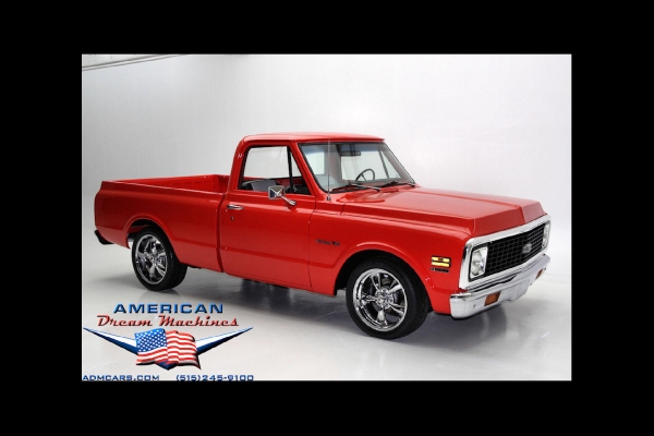 For Sale Used 1972 Chevrolet C10 Shortbox Pickup Pickup houndstooth | American Dream Machines Des Moines IA 50309