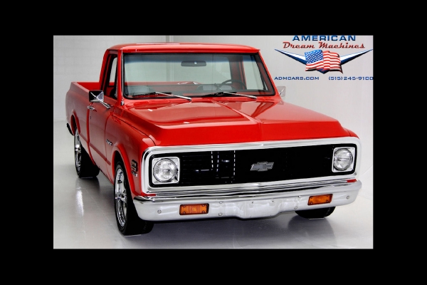 For Sale Used 1972 Chevrolet C10 Shortbox Pickup Pickup houndstooth | American Dream Machines Des Moines IA 50309