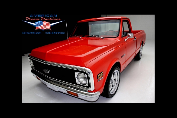 For Sale Used 1972 Chevrolet C10 Shortbox Pickup Pickup houndstooth | American Dream Machines Des Moines IA 50309