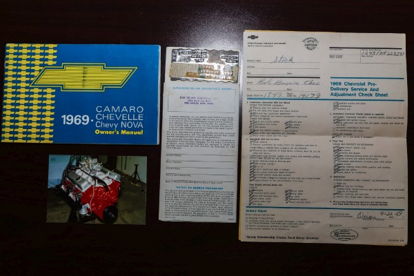 For Sale Used 1969 Chevrolet Camaro Z28 X-77 Pedigree car | American Dream Machines Des Moines IA 50309