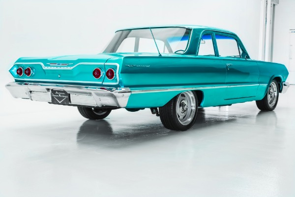 For Sale Used 1963 Chevrolet Bel Air 4-Spd PS PB New Chrome | American Dream Machines Des Moines IA 50309