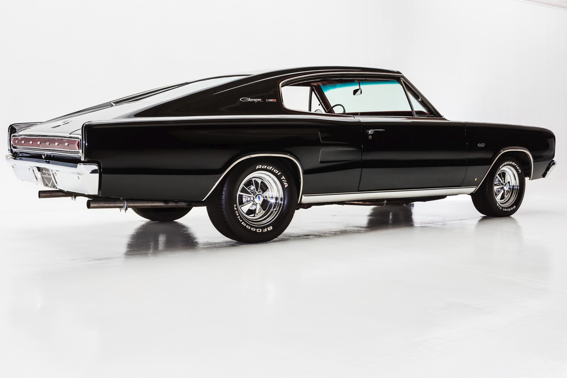 For Sale Used 1966 Dodge Charger Black/Red 440,727 Auto | American Dream Machines Des Moines IA 50309