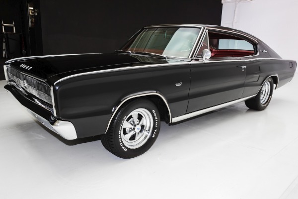 For Sale Used 1966 Dodge Charger Black/Red 440,727 Auto | American Dream Machines Des Moines IA 50309