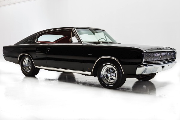 For Sale Used 1966 Dodge Charger Black/Red 440,727 Auto | American Dream Machines Des Moines IA 50309