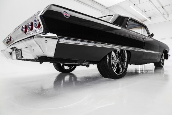 For Sale Used 1963 Chevrolet Impala Black 4-Speed New Chrome | American Dream Machines Des Moines IA 50309