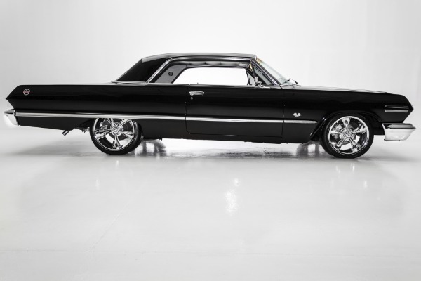 For Sale Used 1963 Chevrolet Impala Black 4-Speed New Chrome | American Dream Machines Des Moines IA 50309