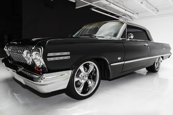 For Sale Used 1963 Chevrolet Impala Black 4-Speed New Chrome | American Dream Machines Des Moines IA 50309