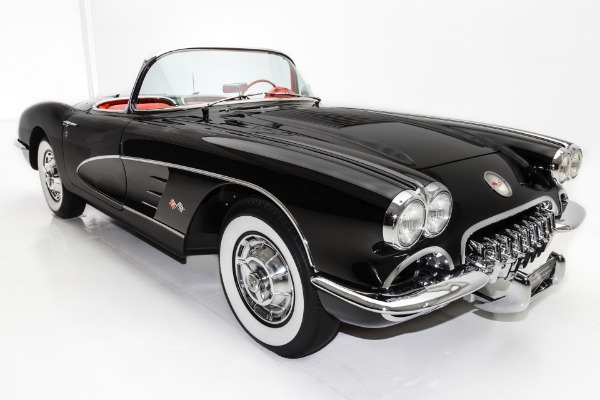 For Sale Used 1958 Chevrolet Corvette Black & Red Frame-Off | American Dream Machines Des Moines IA 50309