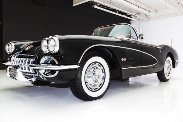 For Sale Used 1958 Chevrolet Corvette Black & Red Frame-Off | American Dream Machines Des Moines IA 50309