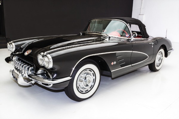 For Sale Used 1958 Chevrolet Corvette Black & Red Frame-Off | American Dream Machines Des Moines IA 50309