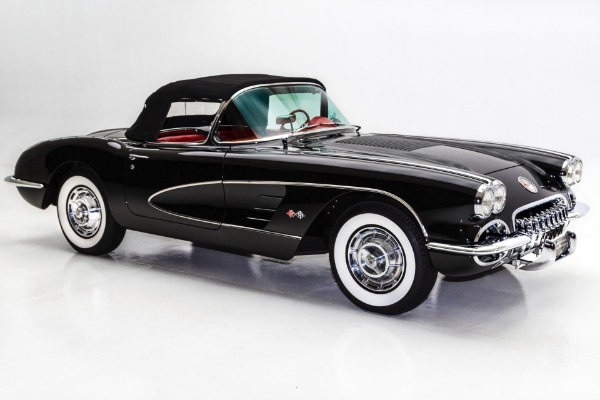 For Sale Used 1958 Chevrolet Corvette Black & Red Frame-Off | American Dream Machines Des Moines IA 50309